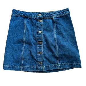 Vintage Y2K TopShop Moto Jean Mini Skirt size 30